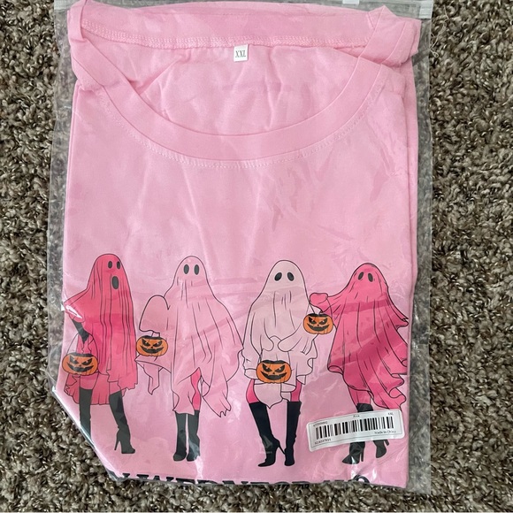 NWT “Mean Girls” Halloween Inspired Pink Short Sleeve T-Shirt.Sizes L,XL and XXL - Picture 7 of 9